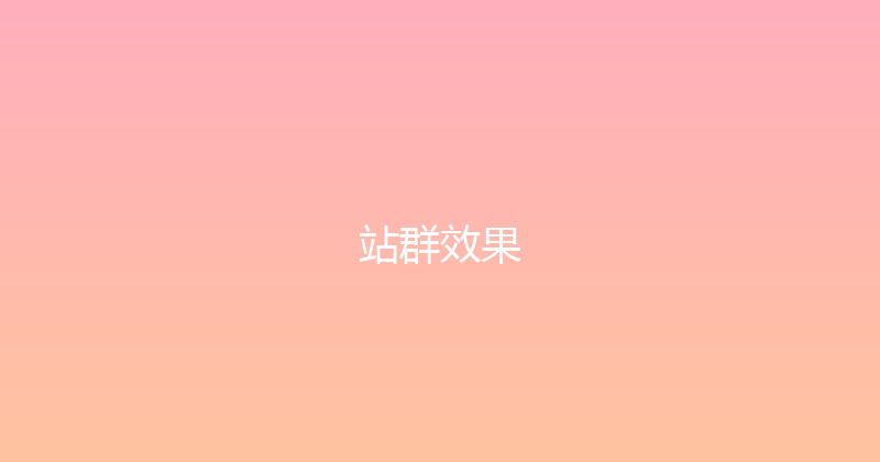 站群效果 封面图